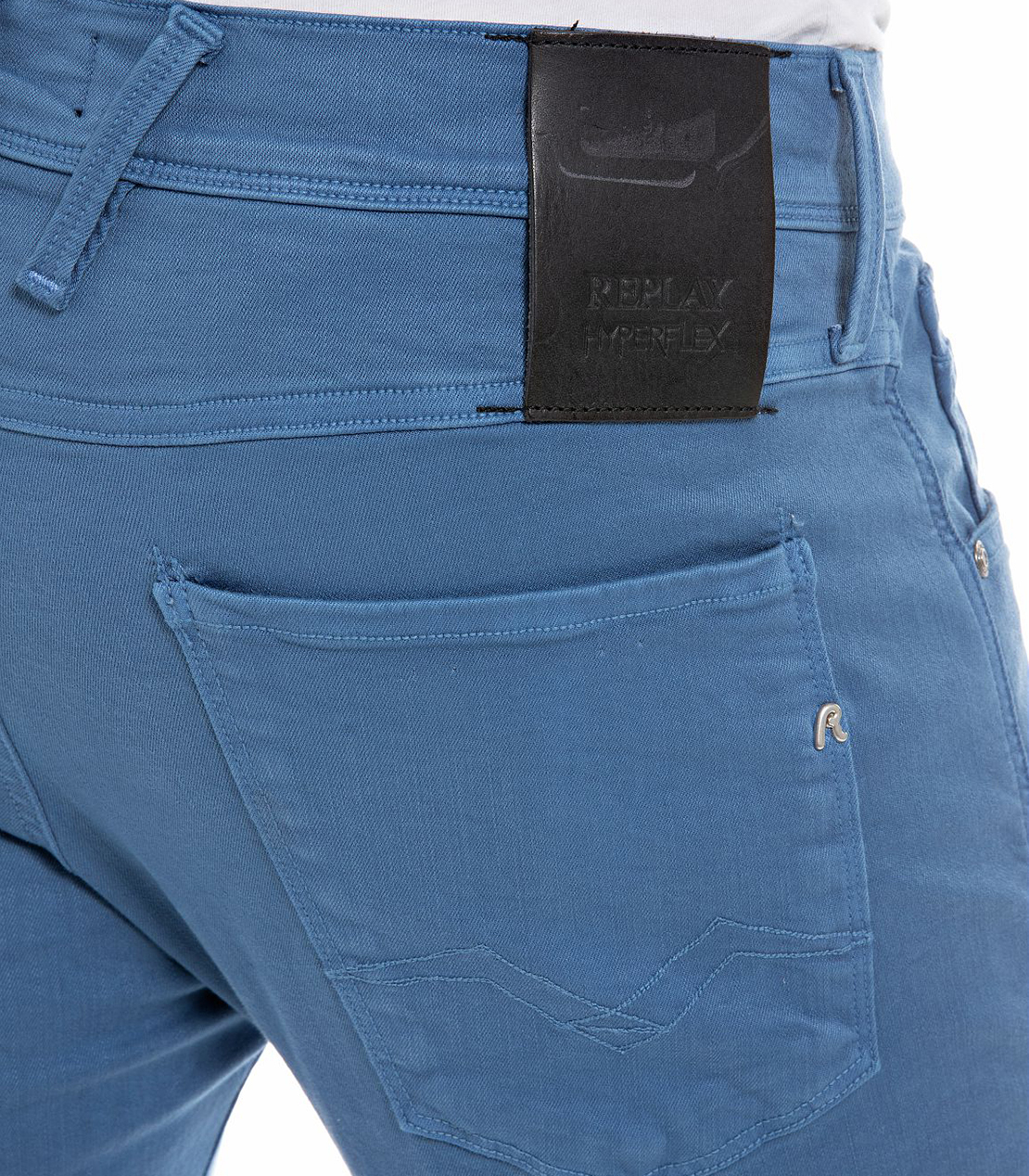 スリム ANBASS Hyperflex ストレッチデニム 詳細画像 ブルー 8